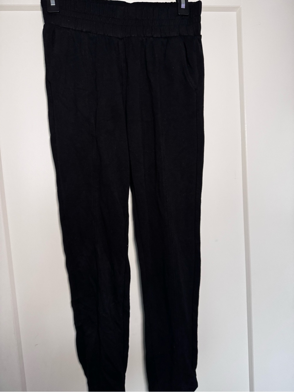Black WomenElastic Waist Lightweight Pants